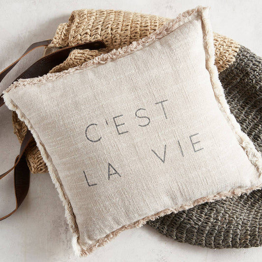 Square Pillow - C'est La Vie