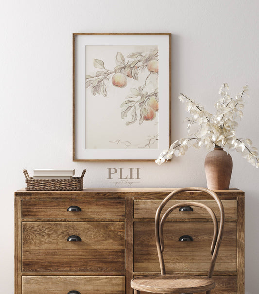 Premium Peach Art Print - Print Only