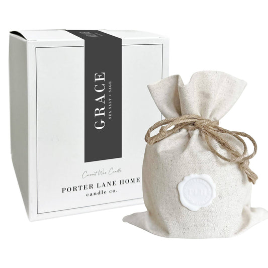 GRACE | Sea Salt + Sage Candle | Signature Collection