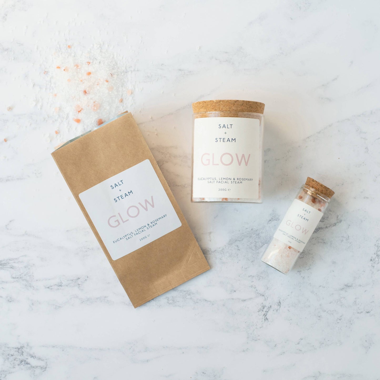 Glow - Eucalyptus, Lemon & Rosemary Facial Steam 50g & 200g