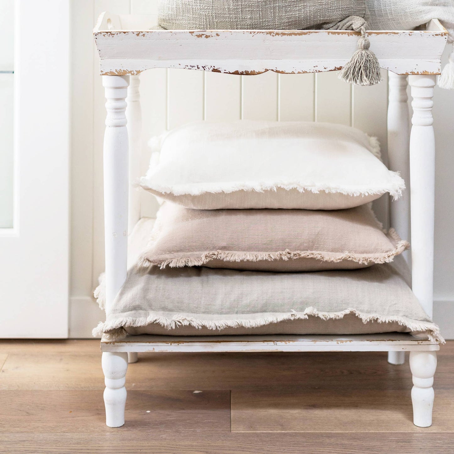 Fringe Pillow Covers - Subtle Color Palette