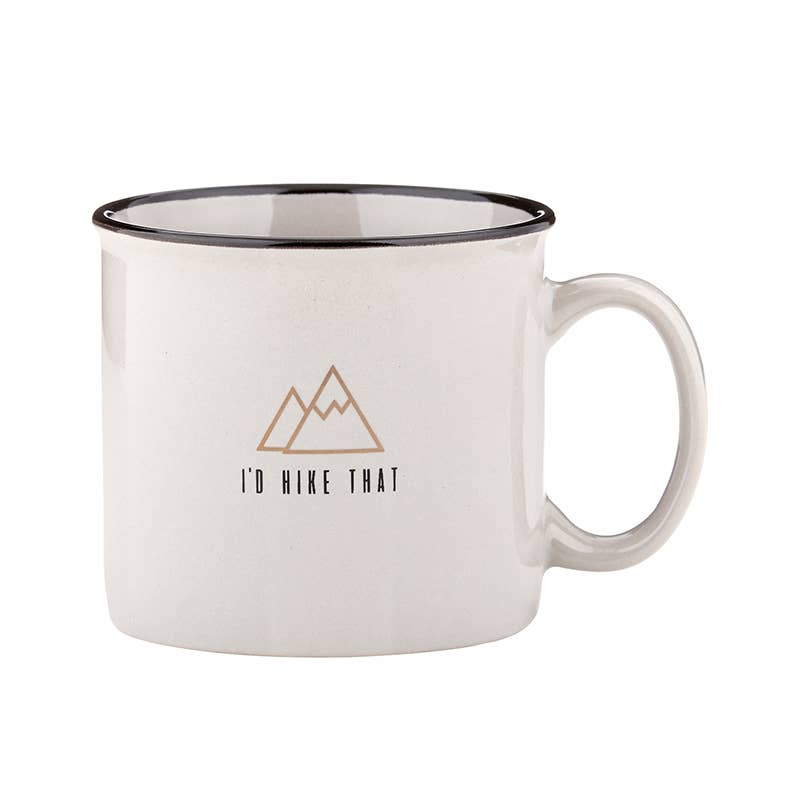 Campfire Mug - Grey - I'd Hike That