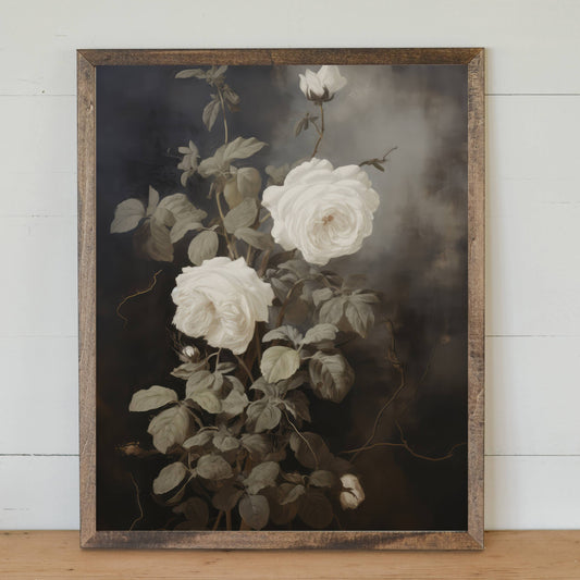 Grace In Bloom Floral Framed Art | Made in the USA
