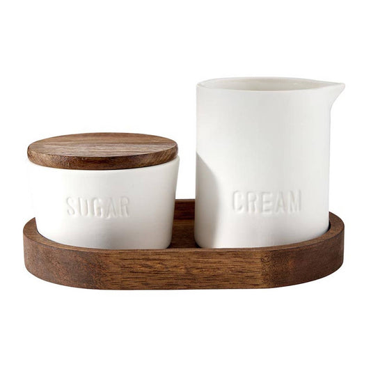 Face to Face Ceramic Cream + Sugar Set