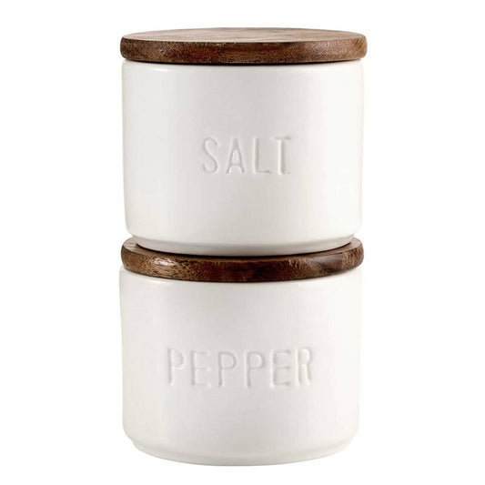 Face to Face Ceramic Salt + Pepper Set