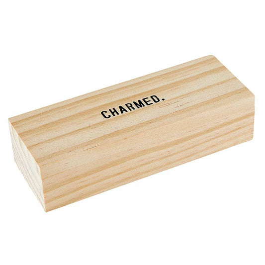 Wine Charms in Wood Box - Charmed - Set of 6 (Clearance - Final Sale)