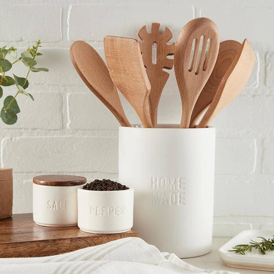 Face to Face Ceramic Salt + Pepper Set