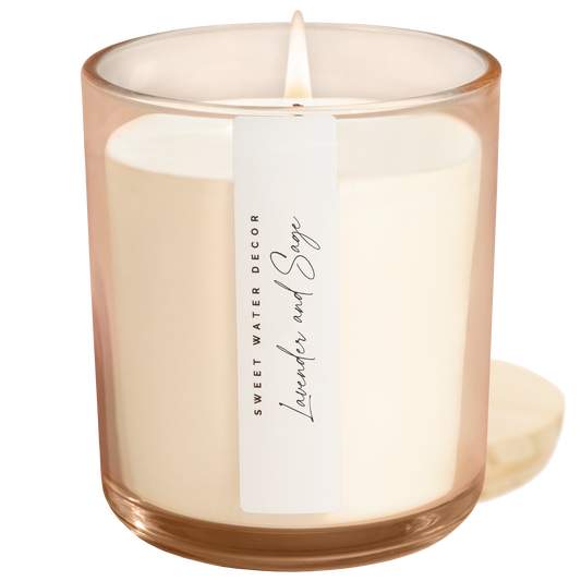 Lavender and Sage 12 oz Candle - Home Decor and Gift