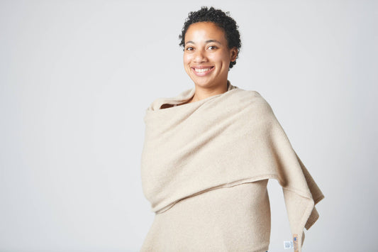 RESTOCKED! "ROBUSTO!" TRAVEL WRAP - 100% CASHMERE