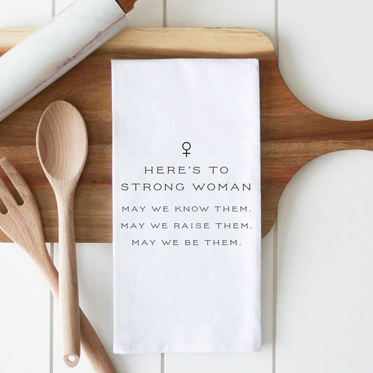 Strong Woman Tea Towel