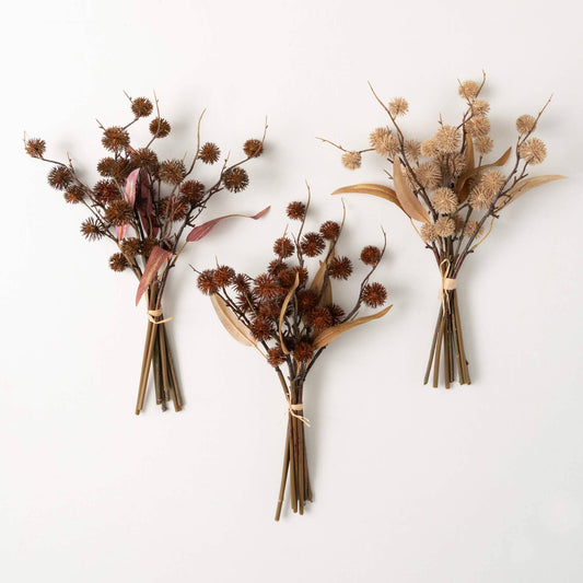 Fall Thistle Leaf Bush Trio