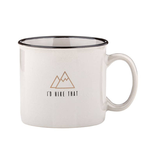 Campfire Mug - Grey - I'd Hike That