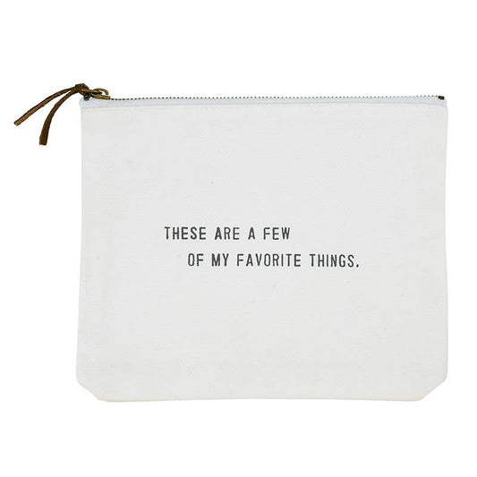 Face to Face Canvas Zip Pouch -  A Few Of My Favorite Things