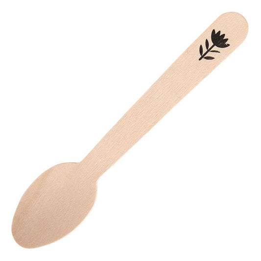 Birch Spoon - Flower - Set of 20